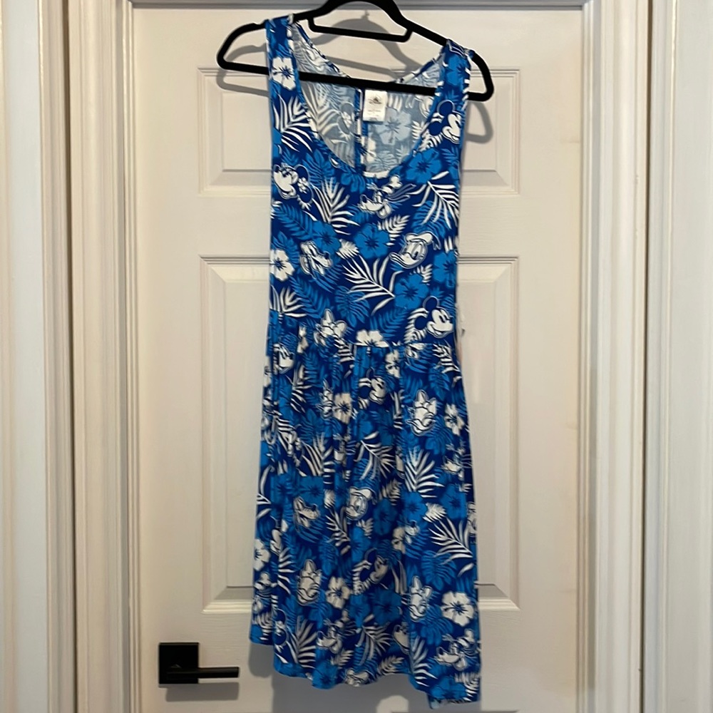 Disney Store Hawaii exclusive Mickey Mouse sun dress size large new with t…